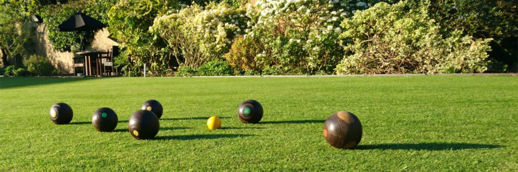 The image shows the Bowling Club Green and Bowling Woods on it